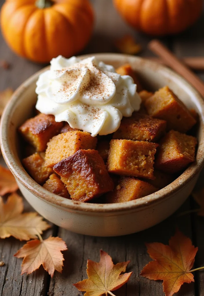 10 Bread Dessert Recipes for Simple Sweet Comfort - 9. Pumpkin Bread Pudding