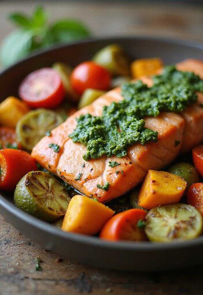 10 Celiac Friendly Dinner Recipes Gluten Free and Tasty - 9. Baked Pesto Salmon with Vegetables