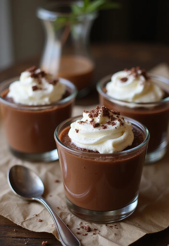 10 Custard Dessert Recipes Smooth and Classic - 2. Chocolate Pots de Crème