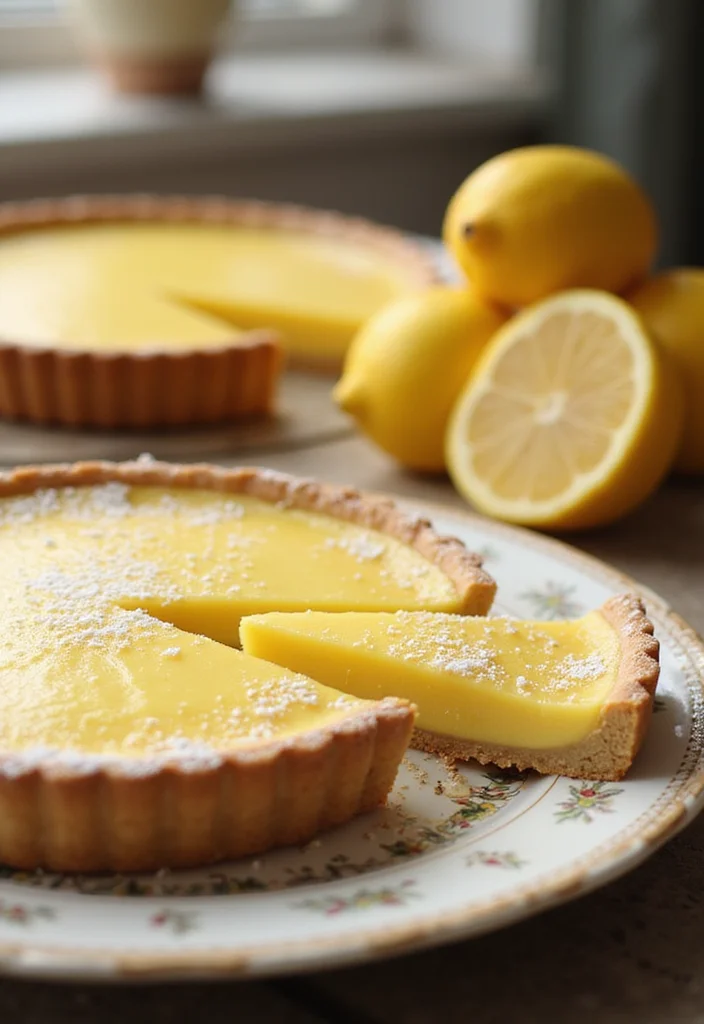 10 Custard Dessert Recipes Smooth and Classic - 3. Lemon Custard Tart