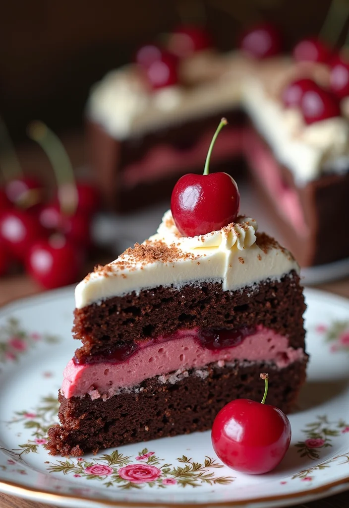 10 German Dessert Recipes with Cozy Flavor - 2. Schwarzwälder Kirschtorte (Black Forest Cake)