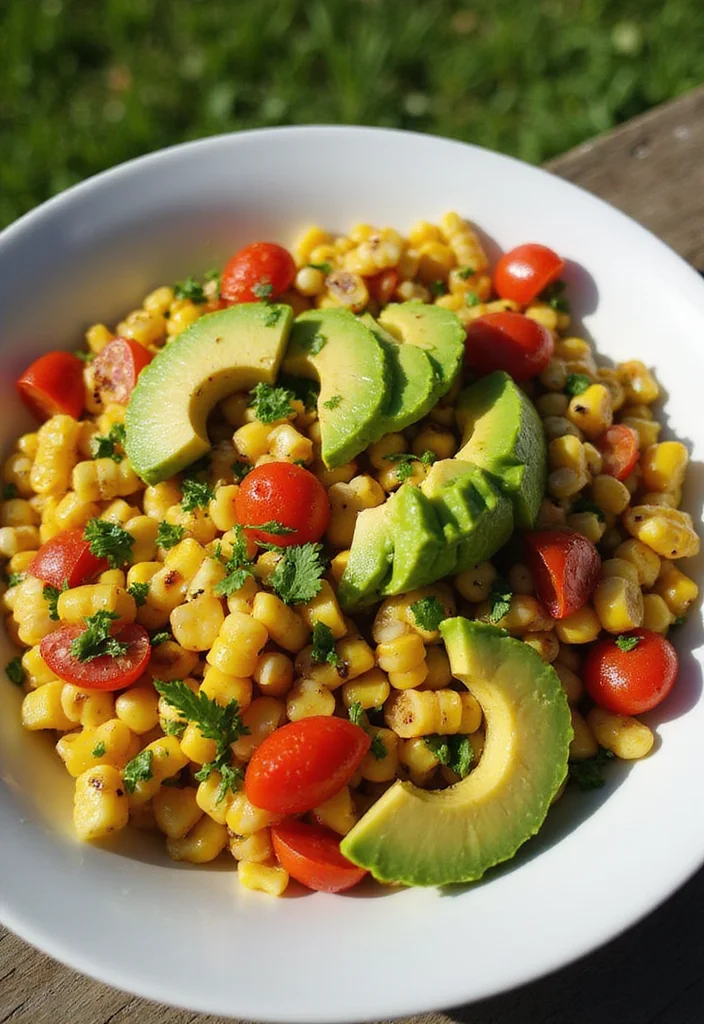 10 Healthy Corn Recipes Fresh and Comforting - 1. Grilled Corn Salad with Avocado and Lime