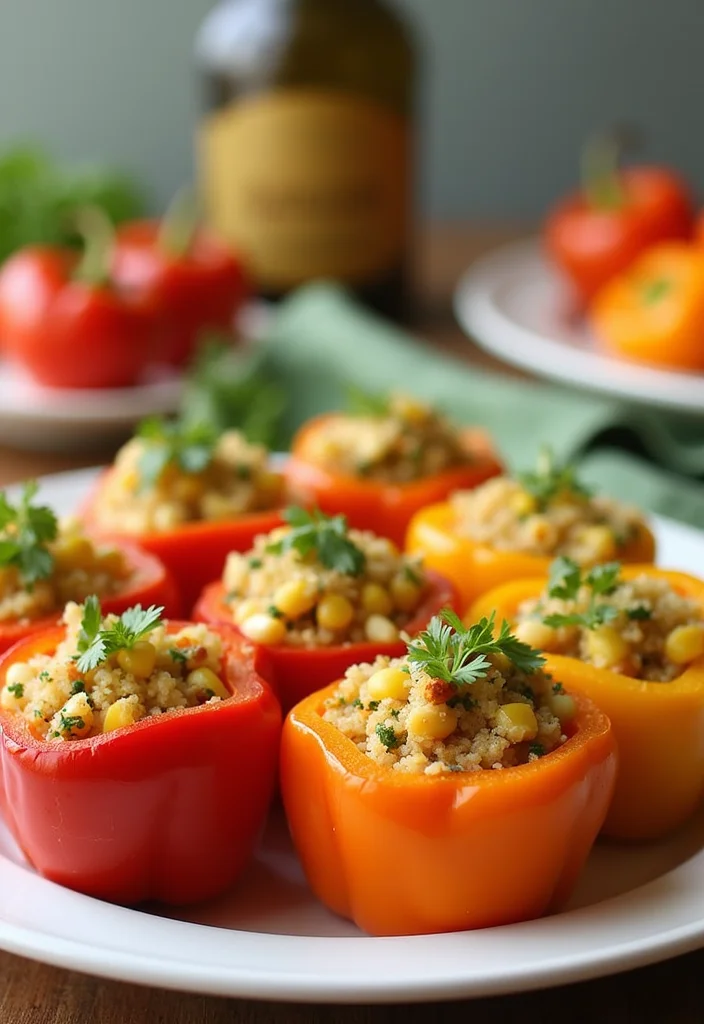 10 Healthy Corn Recipes Fresh and Comforting - 7. Corn and Quinoa Stuffed Peppers