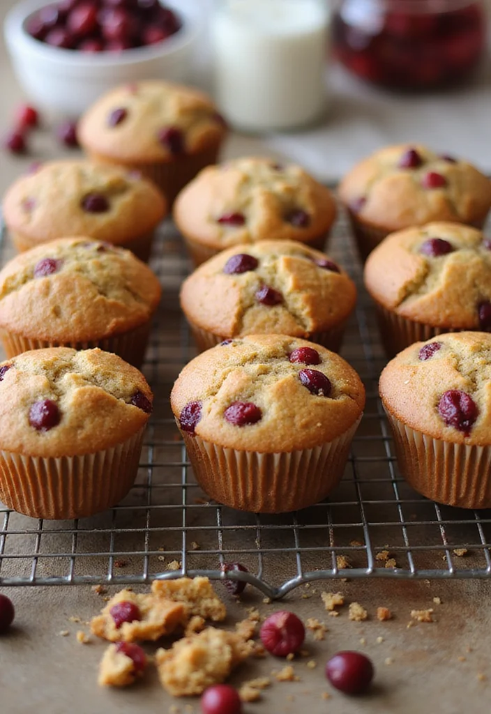 10 Healthy Cranberry Recipes Bright and Nourishing - 10. Cranberry Muffins