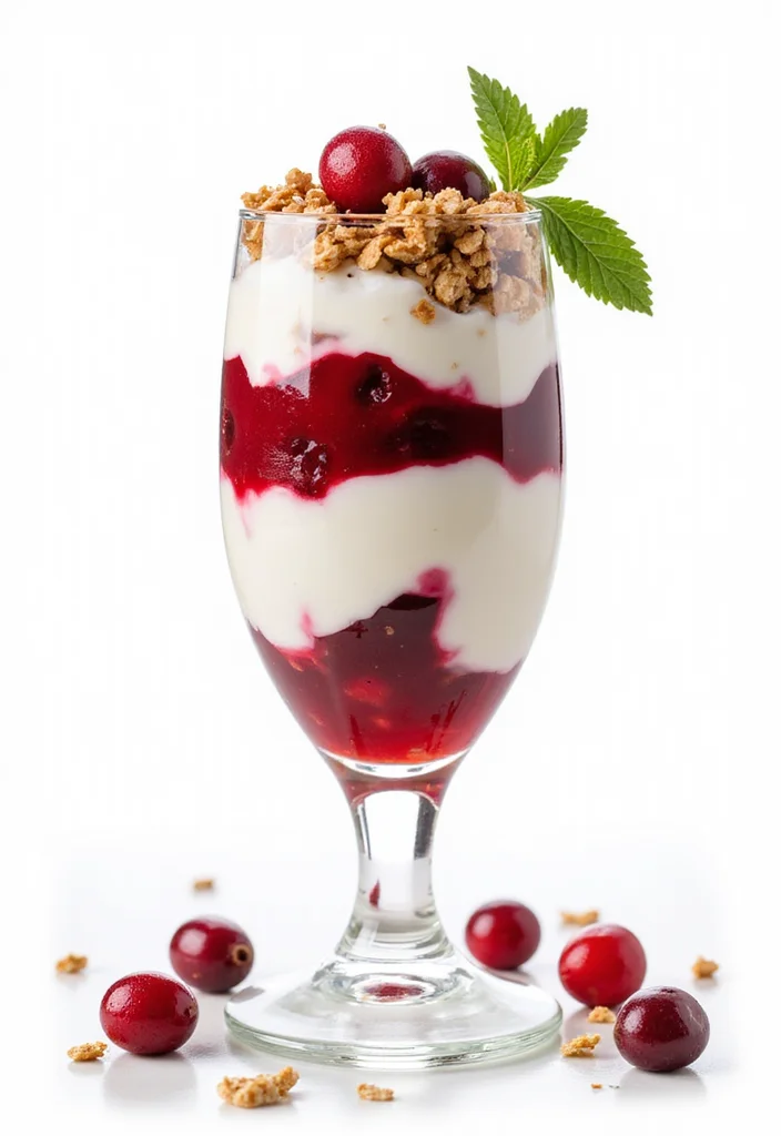 10 Healthy Cranberry Recipes Bright and Nourishing - 5. Cranberry Yogurt Parfait