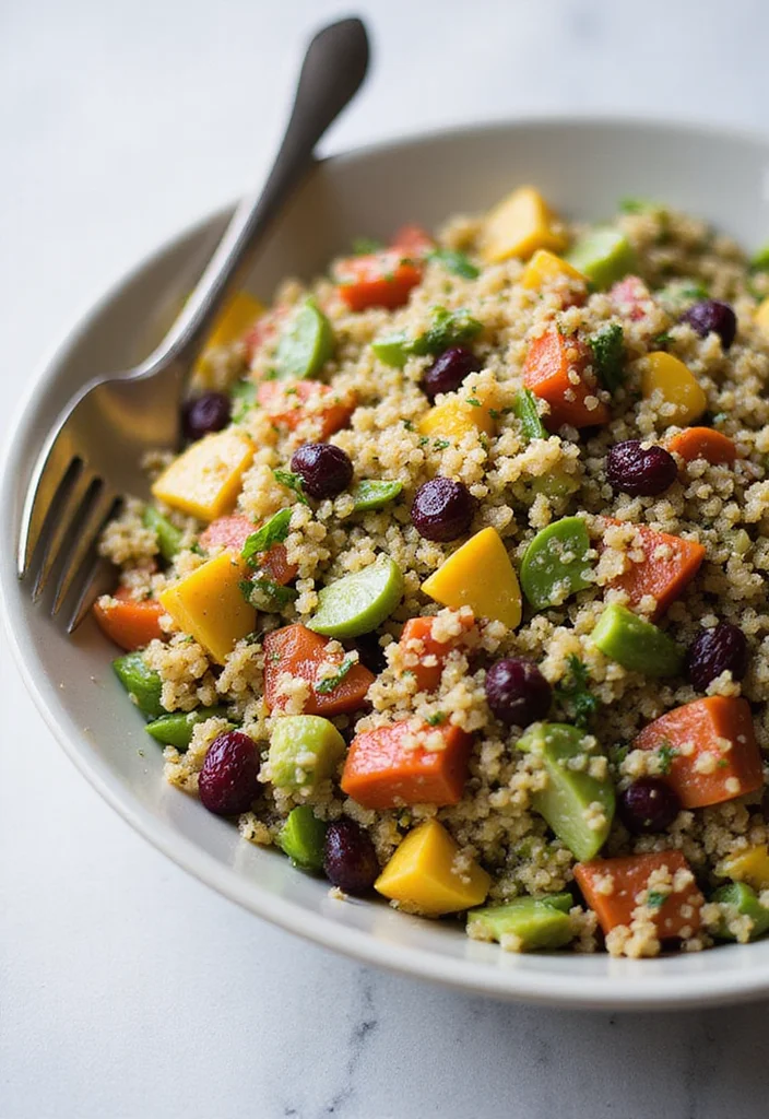 10 Healthy Cranberry Recipes Bright and Nourishing - 9. Cranberry Quinoa Salad