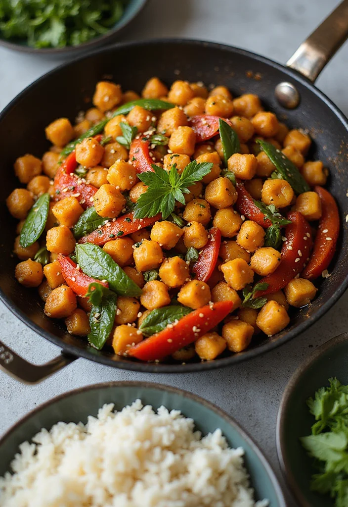 10 Healthy Five Ingredient Recipes Easy and Quick - 5. Chickpea Stir-Fry