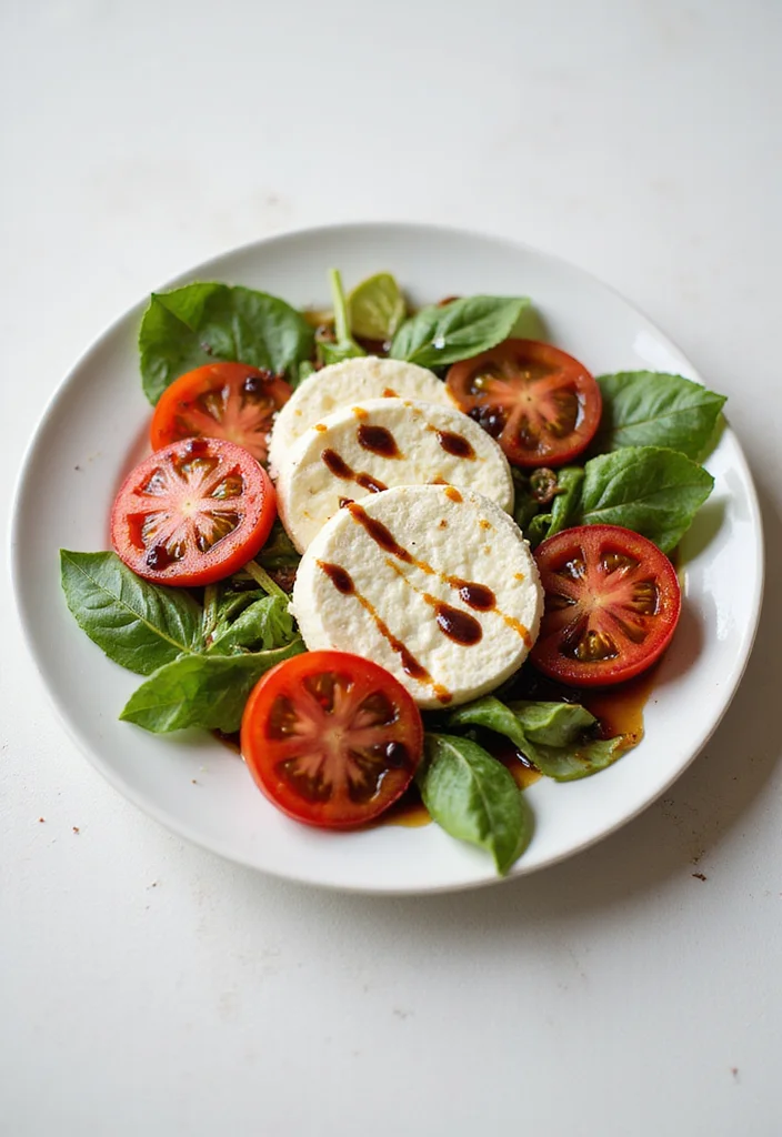 10 Healthy Five Ingredient Recipes Easy and Quick - 6. Caprese Salad with Balsamic Reduction