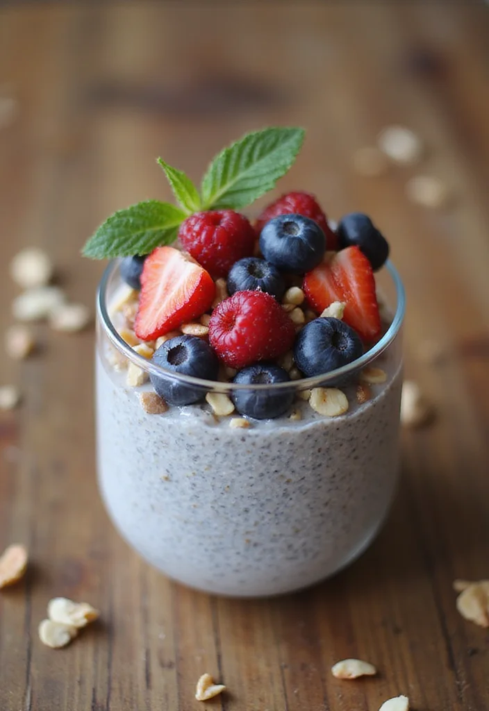 10 Healthy Indian Breakfast Recipes for Busy Mornings - 2. Overnight Chia Pudding with Almond Milk