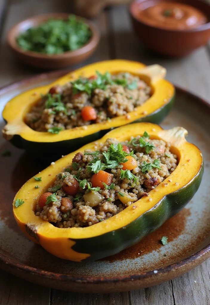 10 Healthy Squash Recipes with Seasonal Flavor - 4. Stuffed Delicata Squash