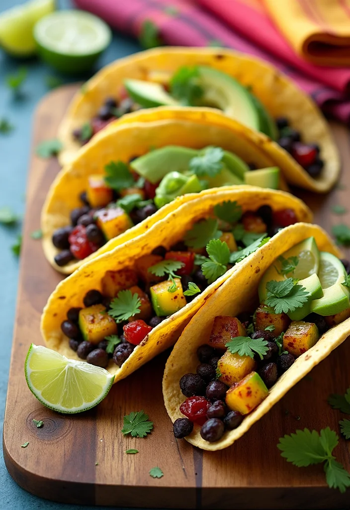 10 Healthy Squash Recipes with Seasonal Flavor - 6. Squash and Black Bean Tacos