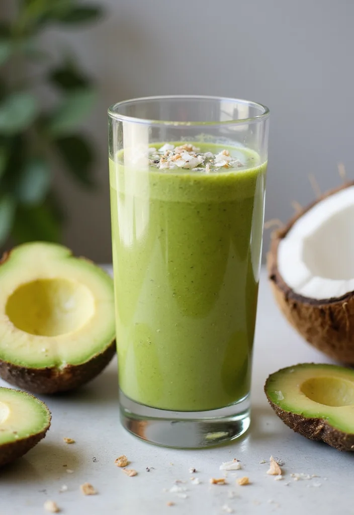 10 Keto Breakfast Smoothie Recipes Energizing and Low Carb - 1. Avocado Coconut Bliss Smoothie