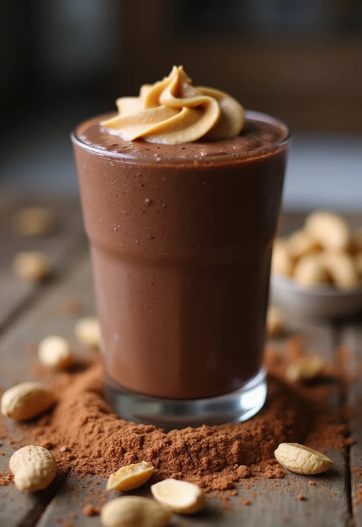 10 Keto Breakfast Smoothie Recipes Energizing and Low Carb - 4. Chocolate Peanut Butter Keto Smoothie