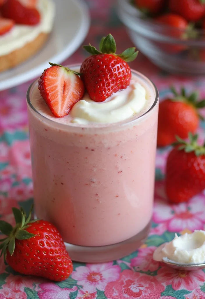 10 Keto Breakfast Smoothie Recipes Energizing and Low Carb - 8. Strawberry Cheesecake Smoothie
