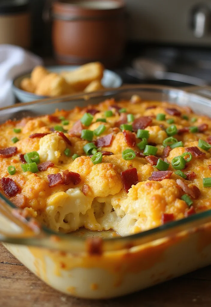 10 Keto Cauliflower Casserole Recipes Cozy and Creamy - 1. Cheesy Cauliflower Bake