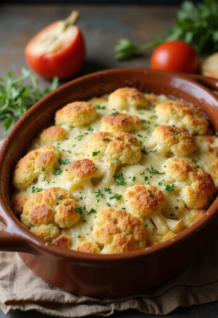 10 Keto Cauliflower Casserole Recipes Cozy and Creamy - 4. Italian Cauliflower Gratin
