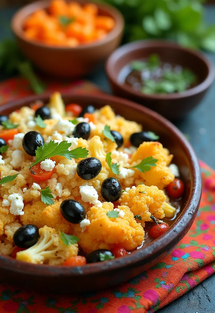 10 Keto Cauliflower Casserole Recipes Cozy and Creamy - 7. Mediterranean Cauliflower Casserole