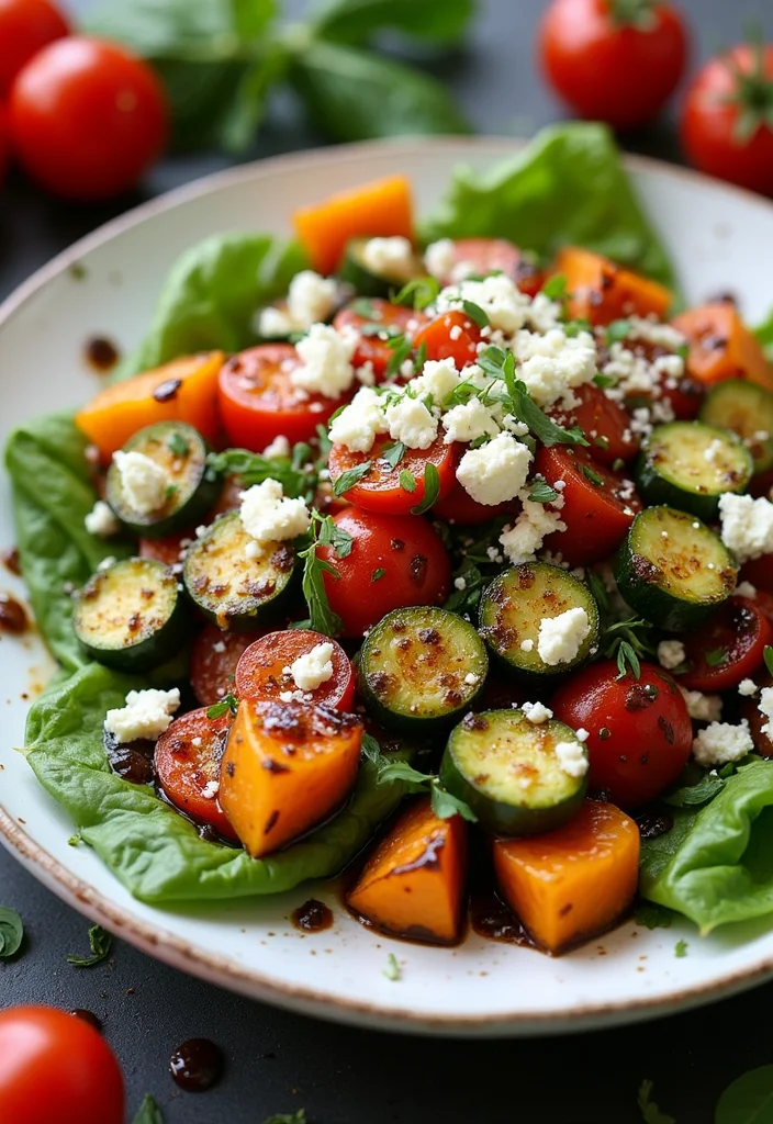 10 Keto Feta Recipes for Bold Simple Flavors 34 10 Keto Feta Recipes for Bold Simple Flavors - 4. Roasted Vegetable and Feta Salad