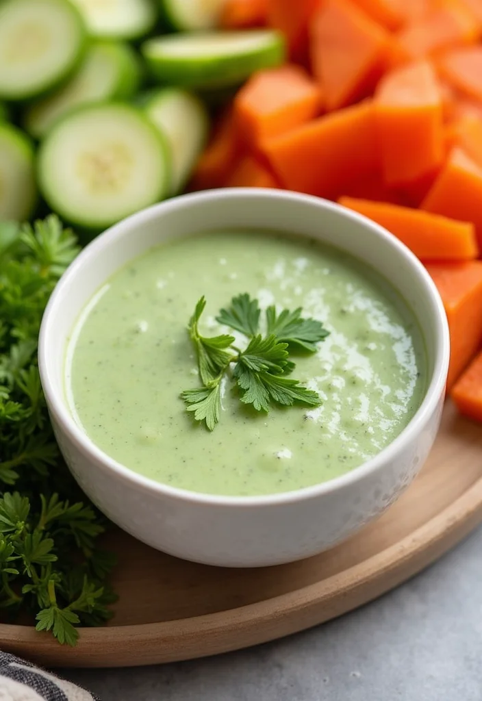10 Keto Green Recipes for Clean Eating - 3. Green Goddess Dressing