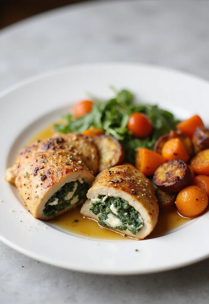 10 Keto Green Recipes for Clean Eating - 5. Spinach and Feta Stuffed Chicken