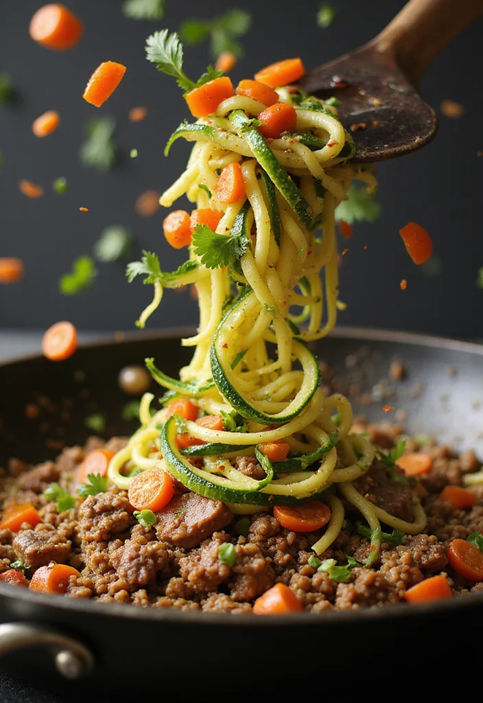 10 Keto Ground Venison Recipes for Lean Low Carb Meals - 1. Venison and Zucchini Noodle Stir-Fry