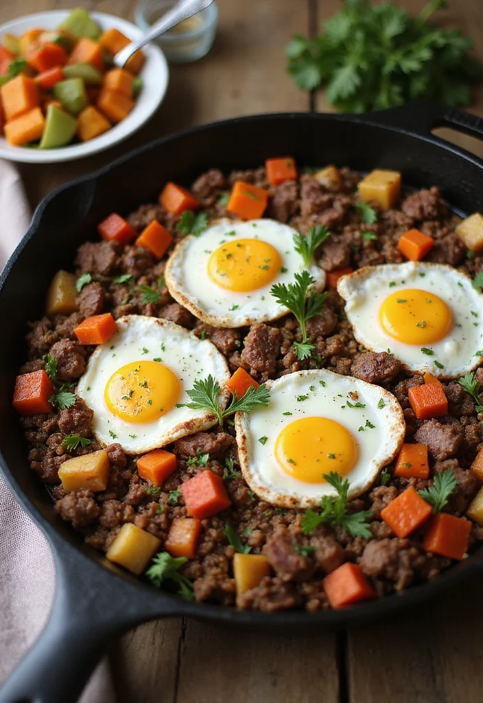 10 Keto Ground Venison Recipes for Lean Low Carb Meals - 6. Savory Venison Breakfast Skillet