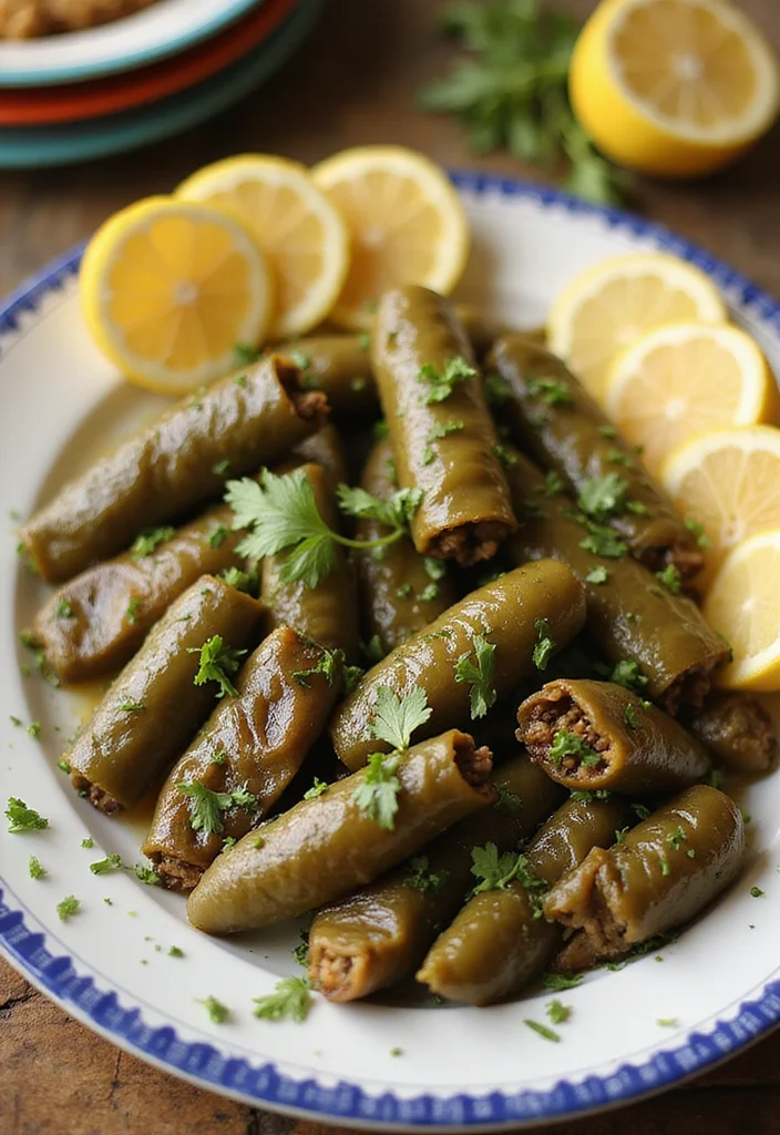 10 Lebanese Vegan Recipes with Classic Flavor - 2. Stuffed Grape Leaves (Warak Enab)