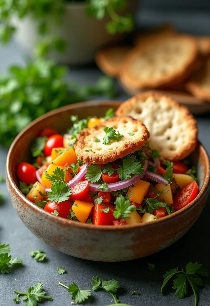 10 Lebanese Vegan Recipes with Classic Flavor - 7. Fattoush Salad