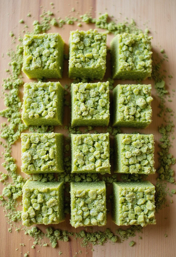 10 Matcha Dessert Recipes for Fresh Green Flavor - 8. Matcha Rice Crispy Treats
