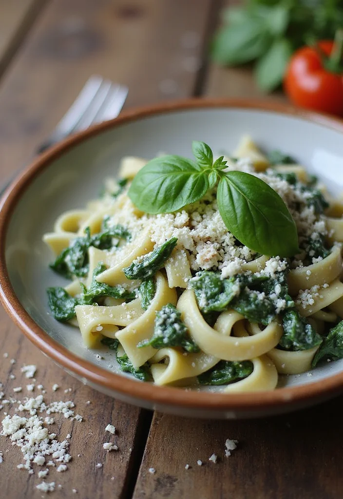 10 Pregnancy Dinner Recipes Nourishing and Gentle - 1. Creamy Spinach and Ricotta Pasta