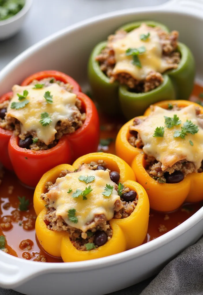 10 Pregnancy Dinner Recipes Nourishing and Gentle - 2. Quinoa and Black Bean Stuffed Peppers