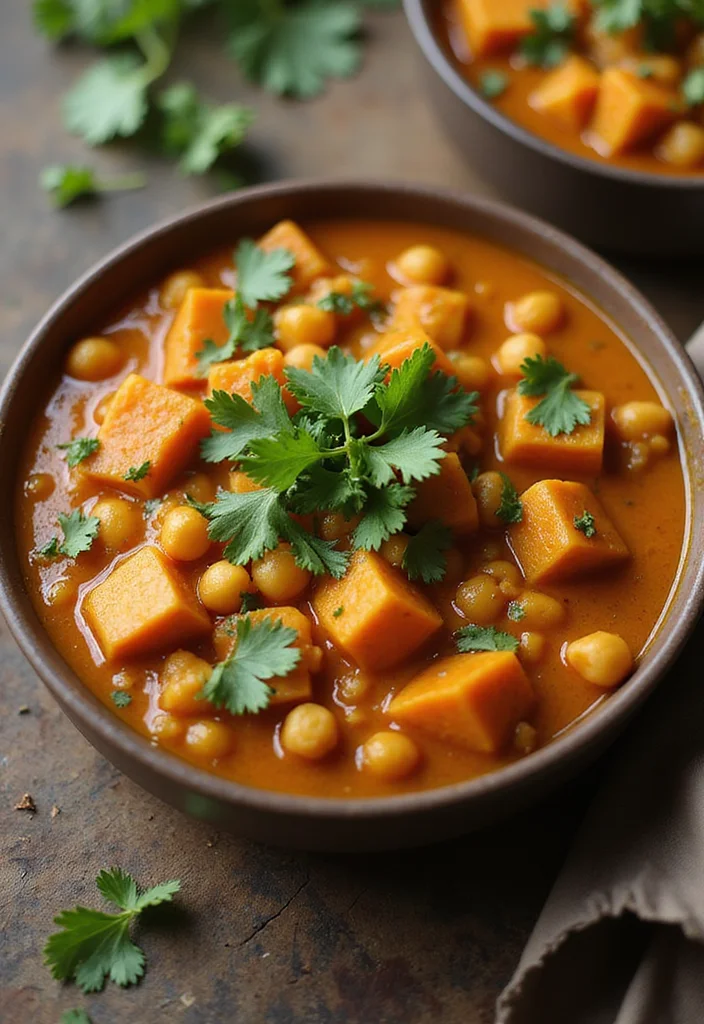 10 Pregnancy Dinner Recipes Nourishing and Gentle - 3. Sweet Potato and Chickpea Curry
