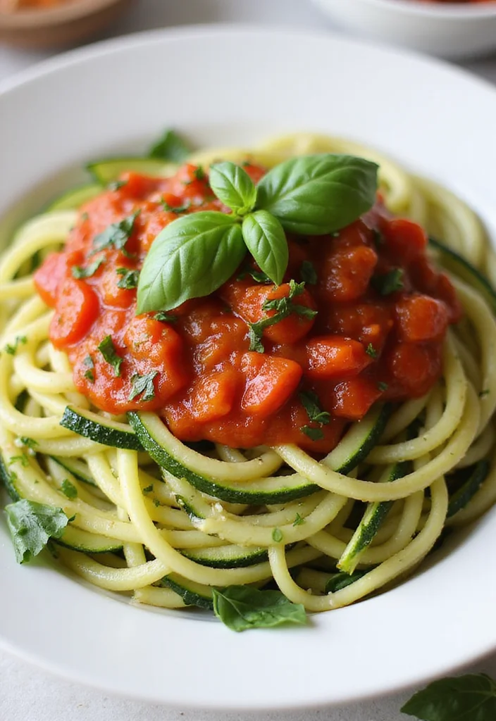 10 Pregnancy Dinner Recipes Nourishing and Gentle - 5. Zucchini Noodles with Tomato Basil Sauce
