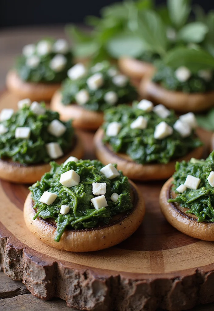10 Pregnancy Dinner Recipes Nourishing and Gentle - 8. Spinach and Feta Stuffed Portobello Mushrooms