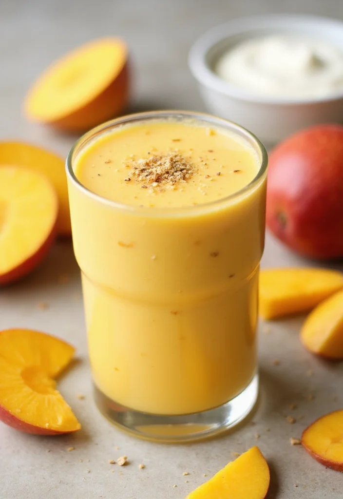 10 Vegan Fruit Smoothie Recipes for Fresh Energy - 6. Mango Lassi Smoothie