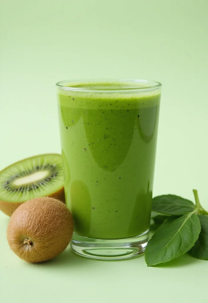 10 Vegan Fruit Smoothie Recipes for Fresh Energy - 7. Kiwi Spinach Smoothie