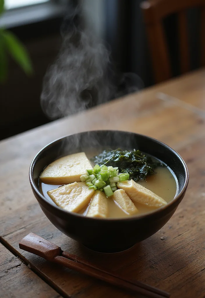 10 Vegan Japanese Recipes Simple and Comforting - 1. Silken Tofu Miso Soup