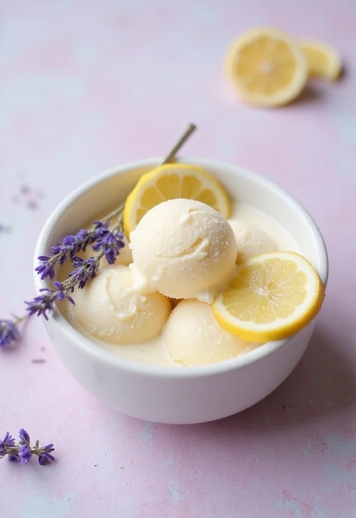 10 Vegan Ninja Creami Recipes Light and Simple - 10. Lavender Honey Sorbet