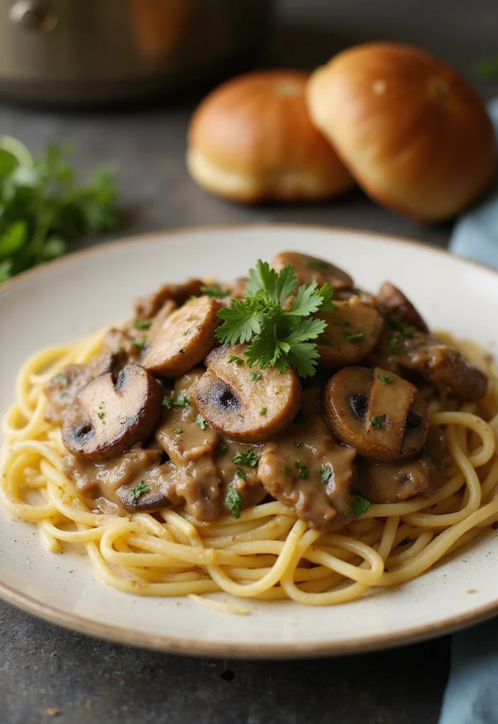 10 Vegan Portobello Mushroom Recipes Rich and Savory 56 10 Vegan Portobello Mushroom Recipes Rich and Savory - 6. Portobello Mushroom Stroganoff