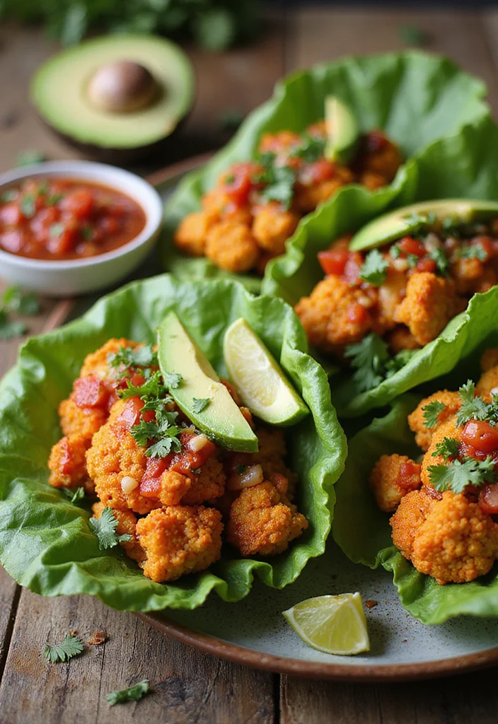 10 Whole30 Keto Recipes for Clean Low Carb Meals - 3. Spicy Cauliflower Tacos