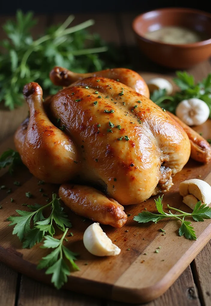 10 Whole30 Keto Recipes for Clean Low Carb Meals - 7. Garlic and Herb Roasted Chicken