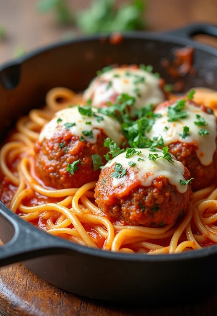12 Dump and Bake Dinner Recipes Minimal Effort - 2. Spaghetti and Meatballs Bake