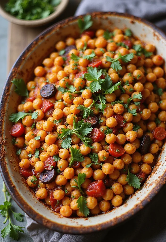 12 Dump and Bake Dinner Recipes Minimal Effort - 8. One-Dish Moroccan Chickpea Bake