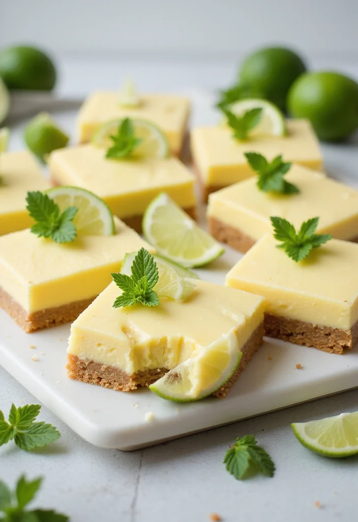 12 Fun and Easy Healthy Birthday Dessert Recipes - 11. Key Lime Pie Bars