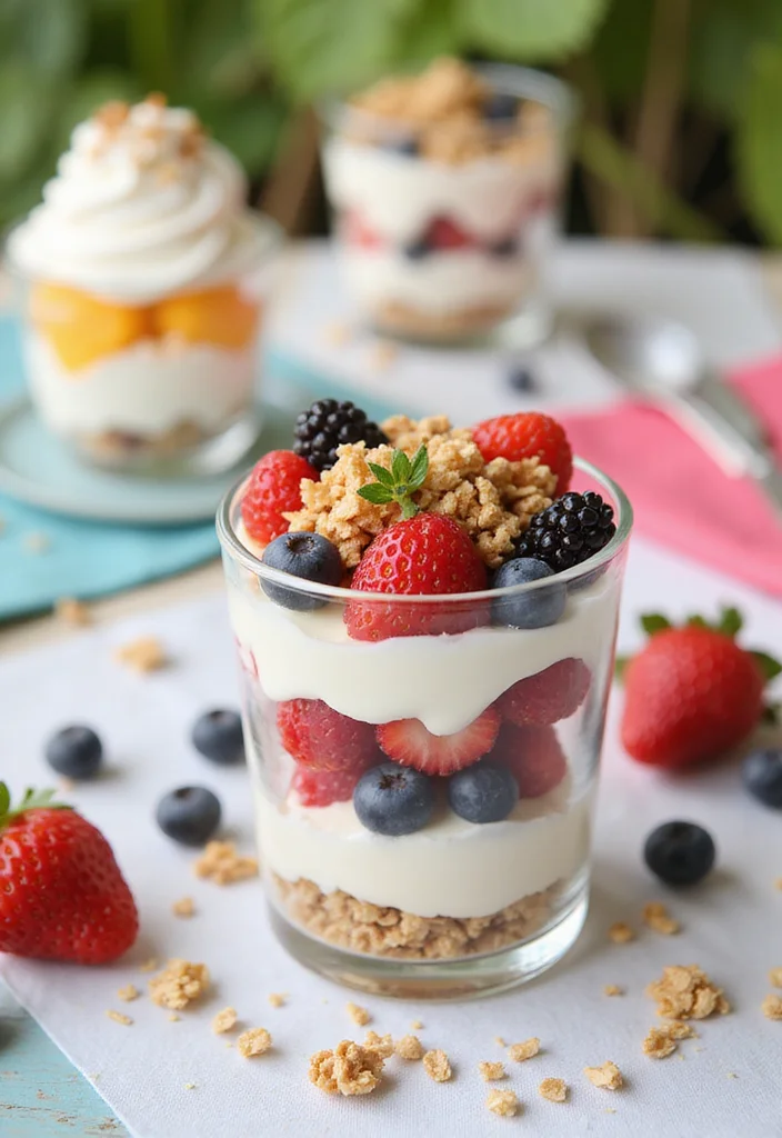 12 Fun and Easy Healthy Birthday Dessert Recipes - 3. Yogurt Parfait Cups