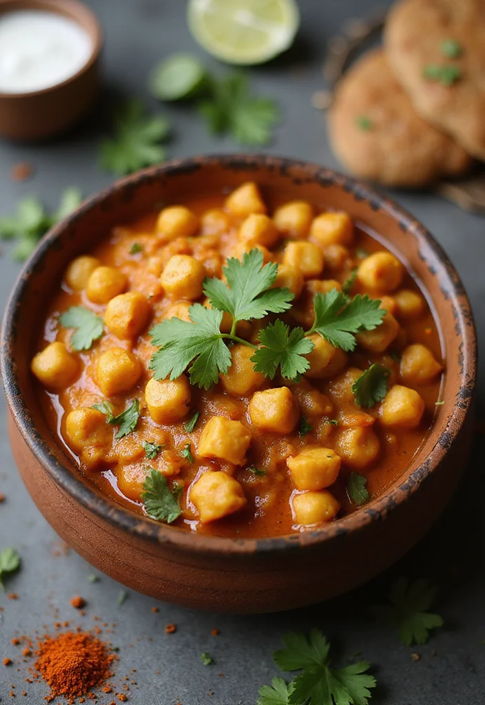 12 Healthy Indian Recipes Full of Warm Spices - 1. Spicy Chickpea Curry (Chana Masala)