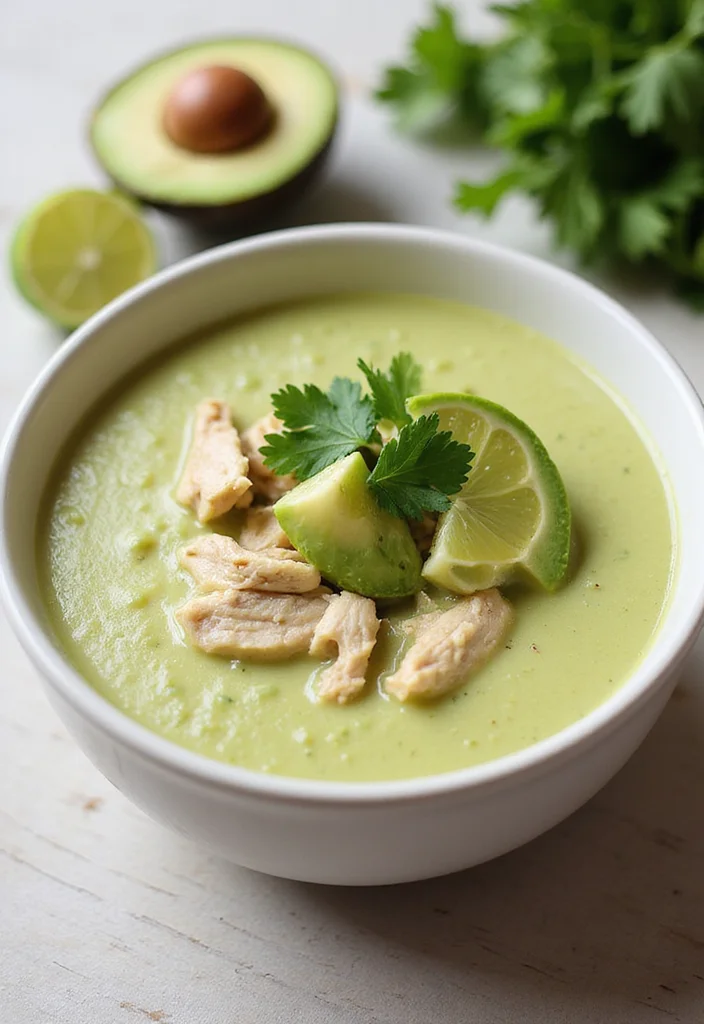 12 Healthy Keto Soup Recipes for Warm Comfort - 12. Creamy Chicken Avocado Soup