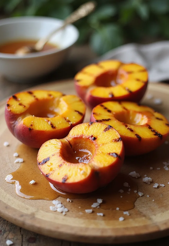 12 Healthy Peach Recipes Fresh and Simple - 3. Grilled Peaches with Honey