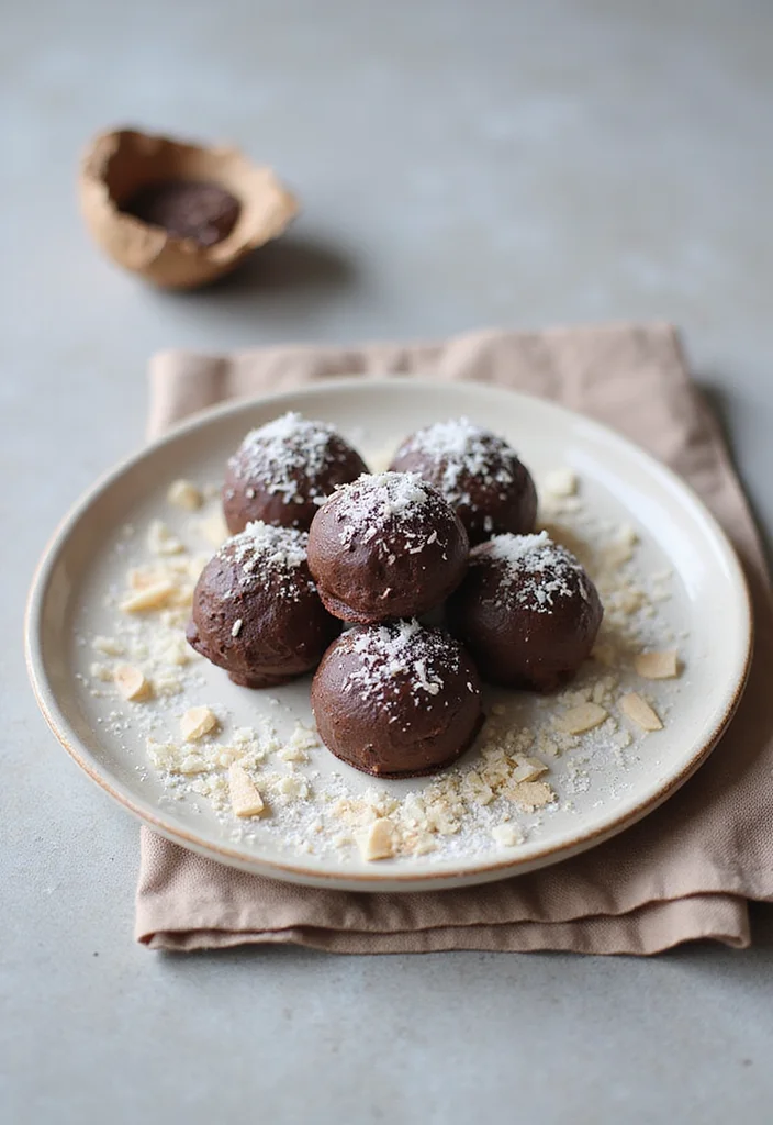 12 Healthy Sweet Snack Recipes for Daily Cravings - 12. Coconut Chocolate Truffles