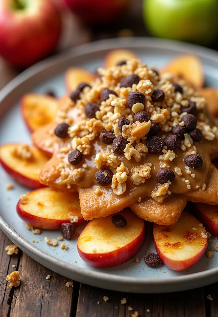 12 Healthy Sweet Snack Recipes for Daily Cravings - 4. Apple Nachos with Almond Butter